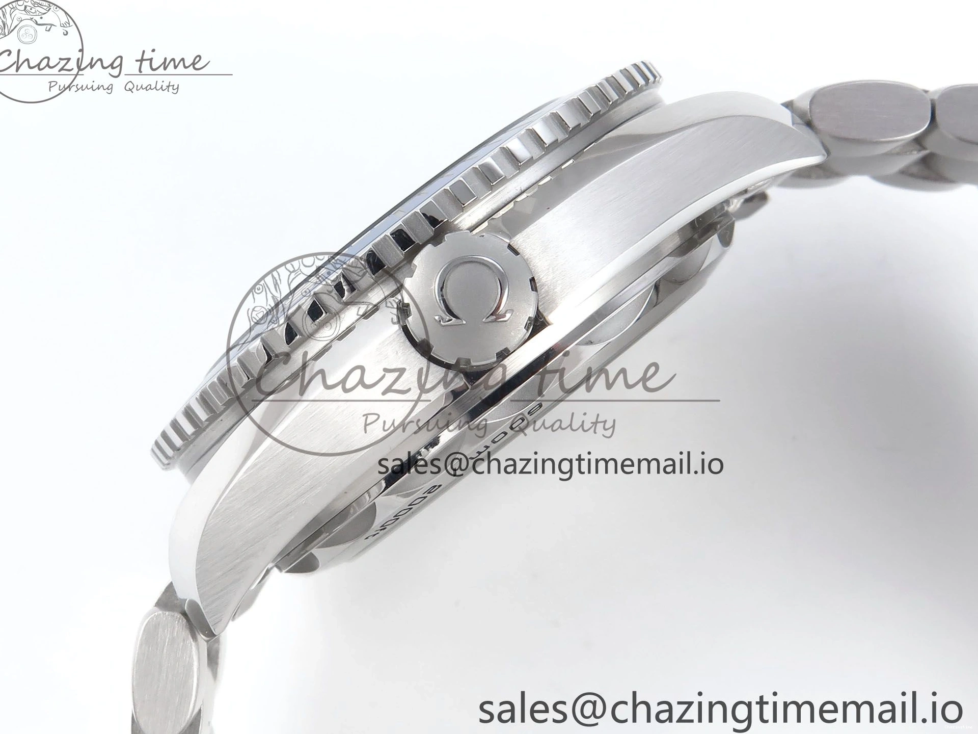 0224 Neat Seamaster Planet Ocean 600M 43.5mm SS SCF 1:1 Best Edition Blue Dial on SS Bracelet A8900 Super Clone 7684